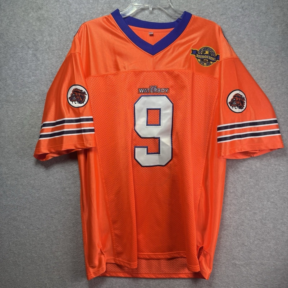 The Waterboy Football Jersey Large Stitched #9 Bobby Boucher 50th Anniversary